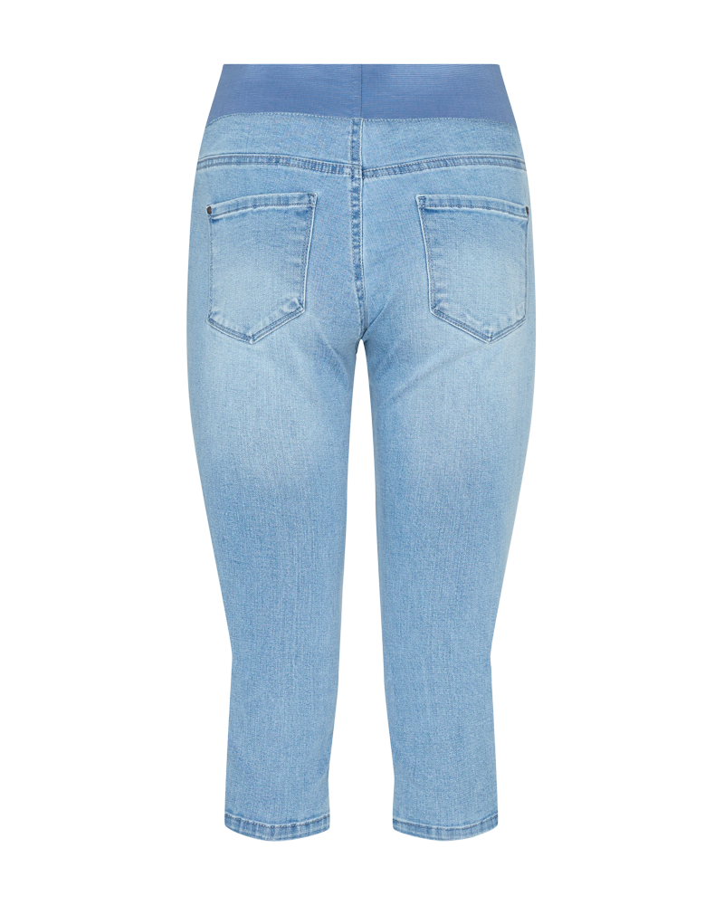 FQSHANTAL - CAPRI DENIM PANTS - BLUE