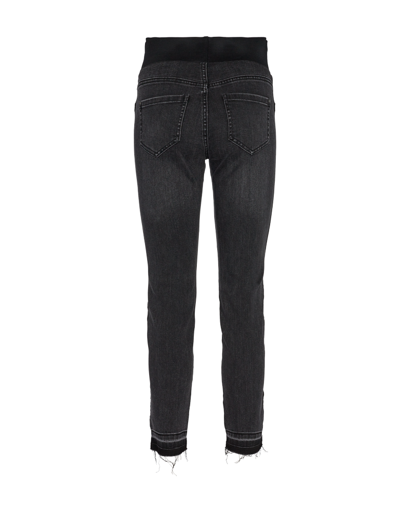 FQSHANTAL - ANKLEPANTS WITH WAISTBAND - BLACK