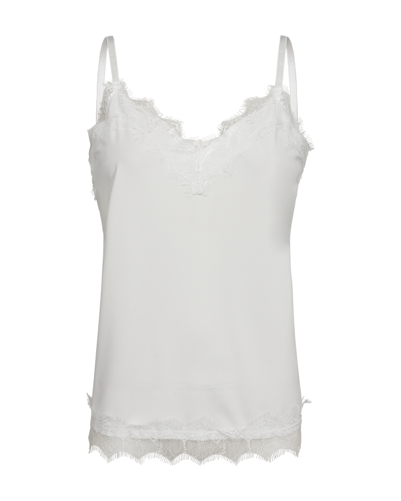 FQBICCO  -  LACE TOP - WHITE