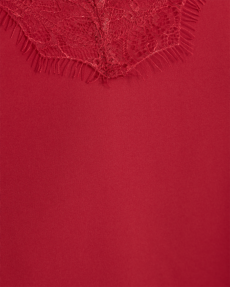 FQBICCO  -  LACE TOP - RED
