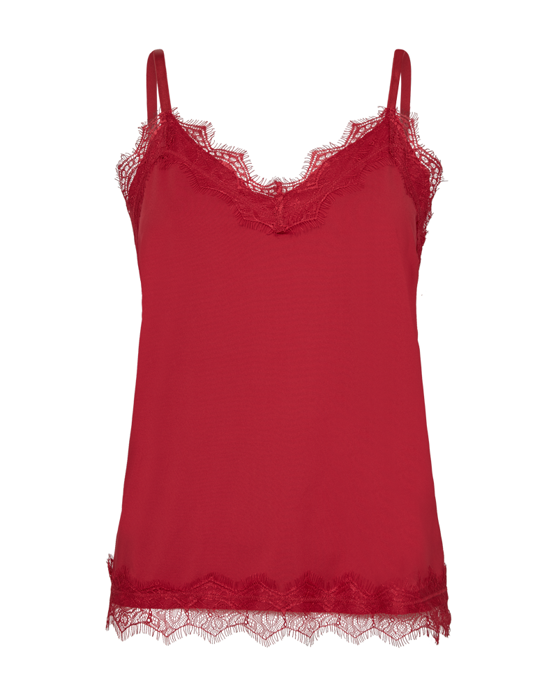 FQBICCO  -  LACE TOP - RED