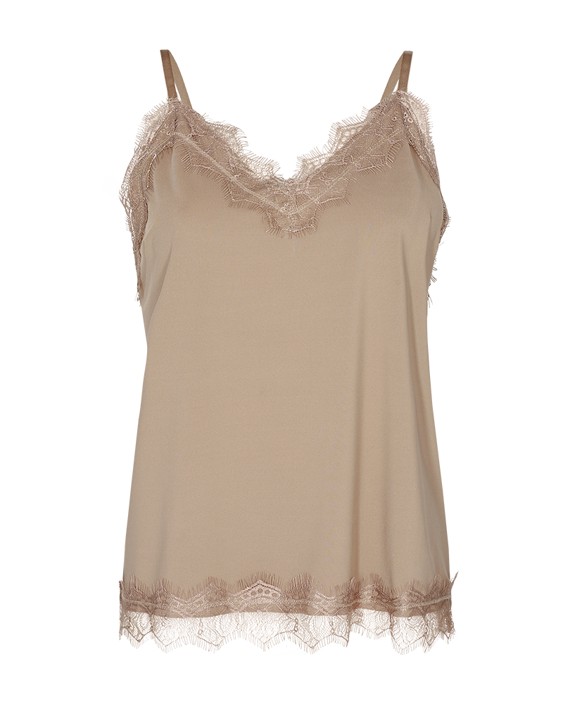 FQBICCO  -  LACE TOP - BEIGE