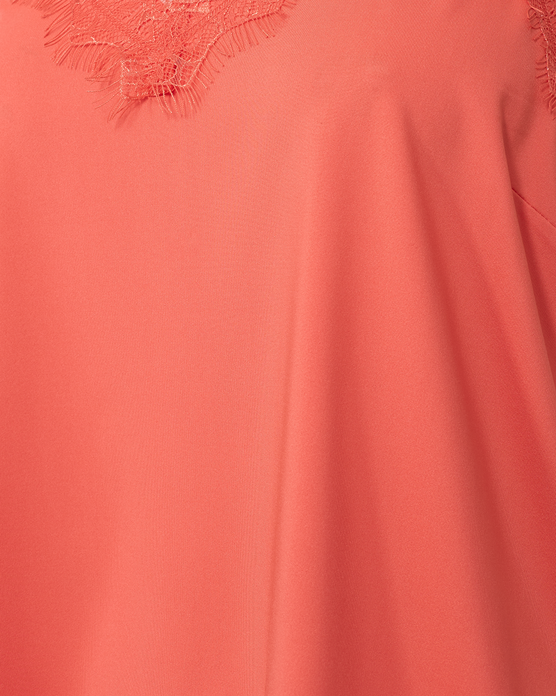FQBICCO  -  LACE TOP - ORANGE