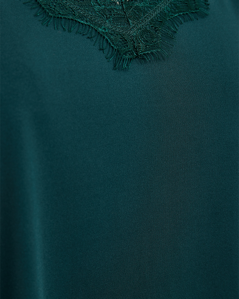 FQBICCO  -  LACE TOP - GREEN