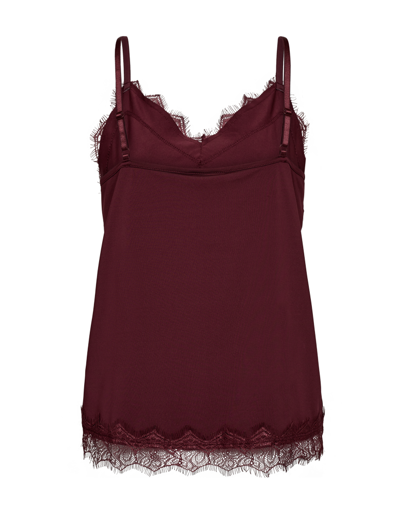 FQBICCO - LACE TOP - BORDEAUX