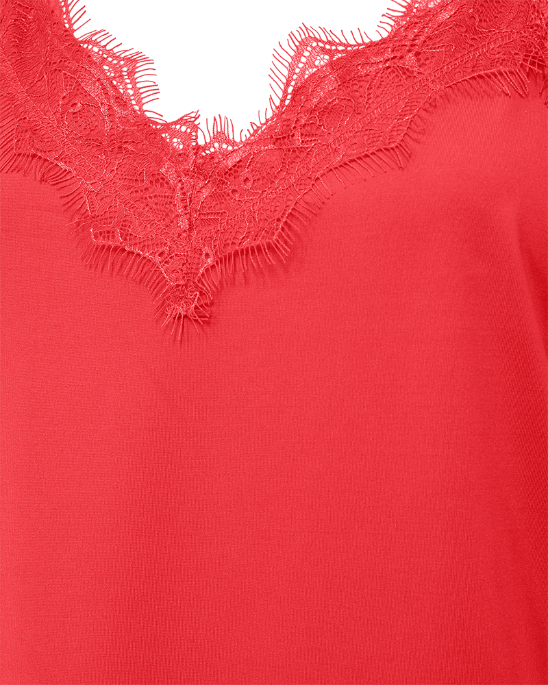 FQBICCO - LACE TOP - RED