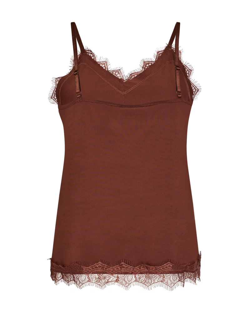 FQBICCO  -  LACE TOP - BROWN