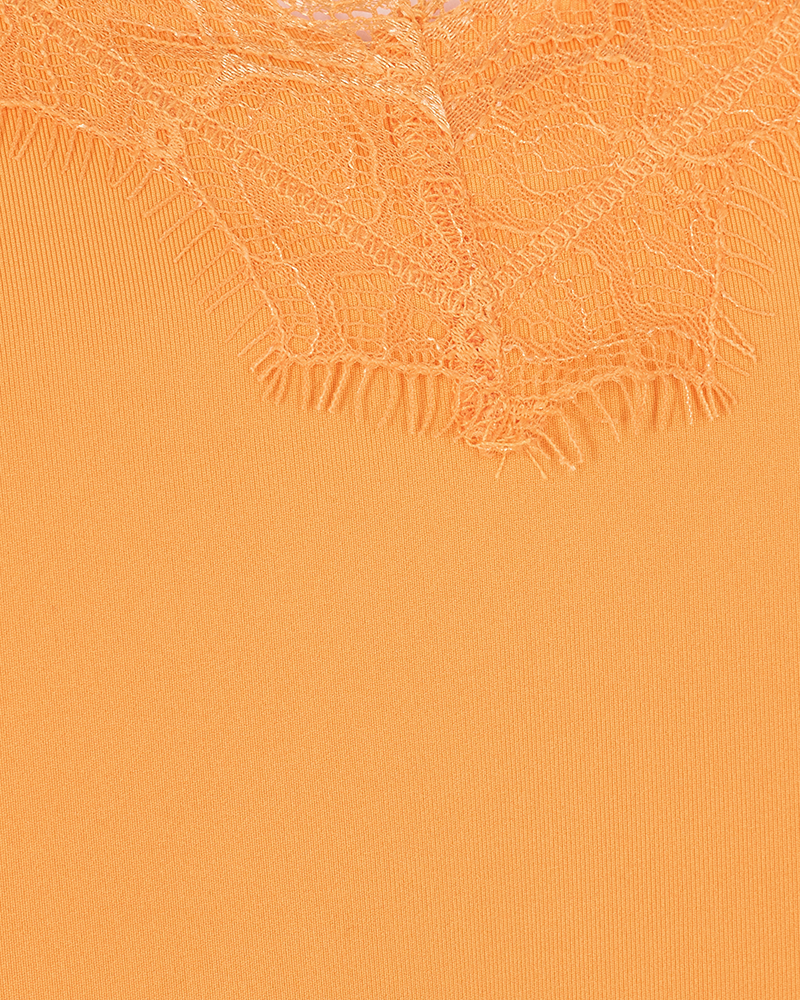 FQBICCO  -  LACE TOP - ORANGE