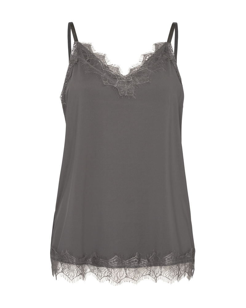 FQBICCO  -  LACE TOP - GREY