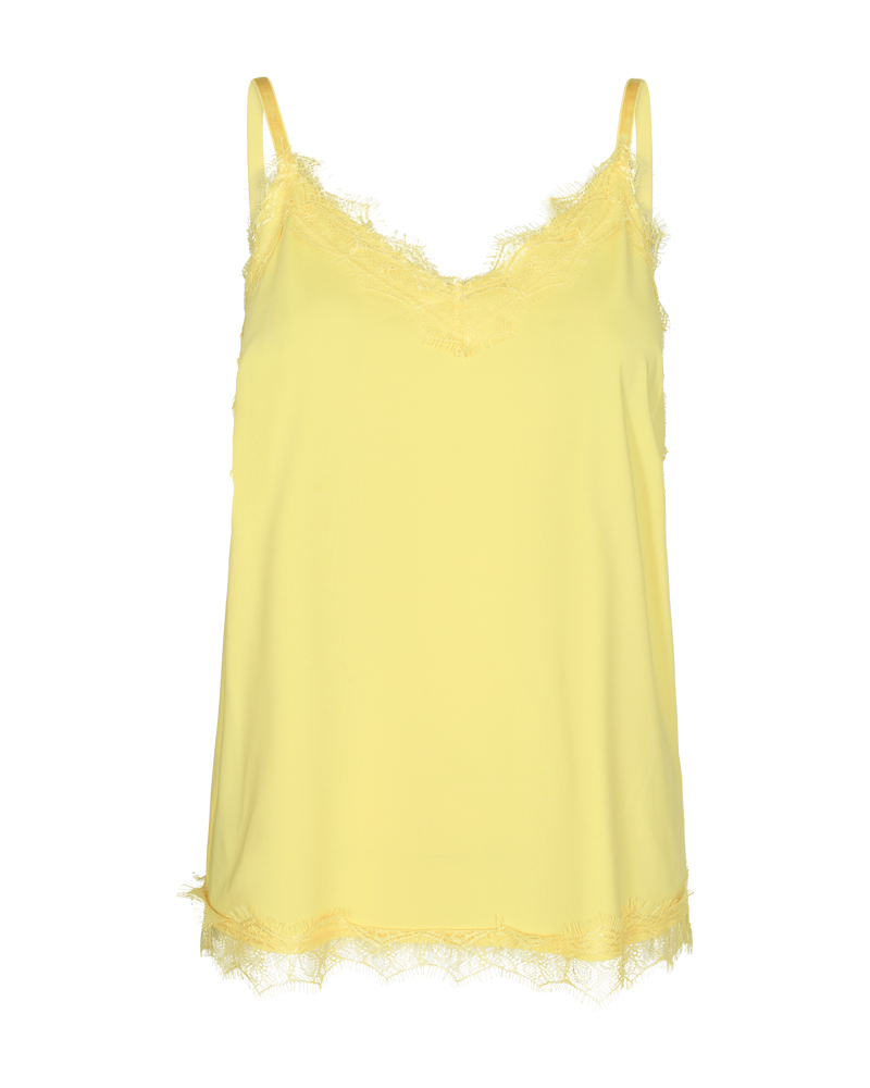 FQBICCO  -  LACE TOP - YELLOW