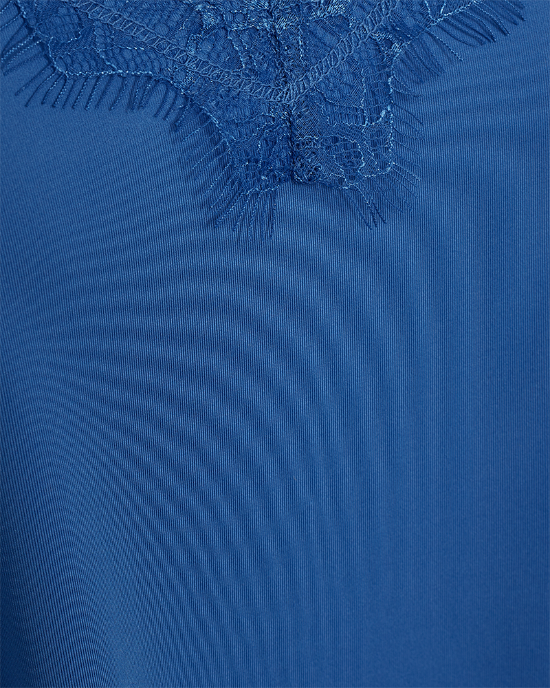 FQBICCO  -  LACE TOP - BLUE