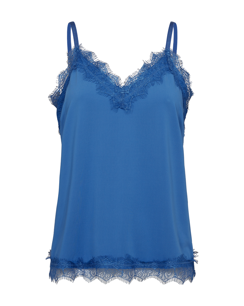 FQBICCO  -  LACE TOP - BLUE