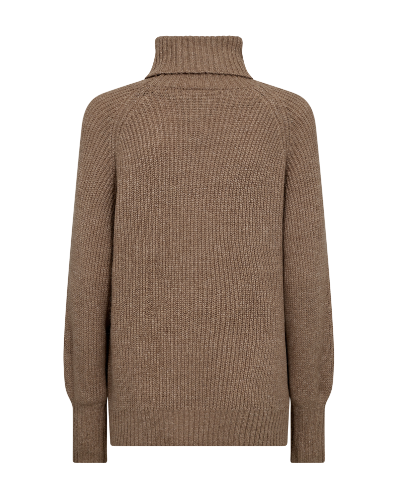 FQSILA - KNITTED PULLOVER - BROWN