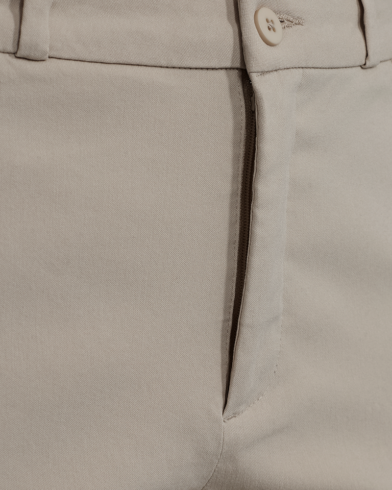 FQSOLVEJ - ANKLE PANTS - BEIGE