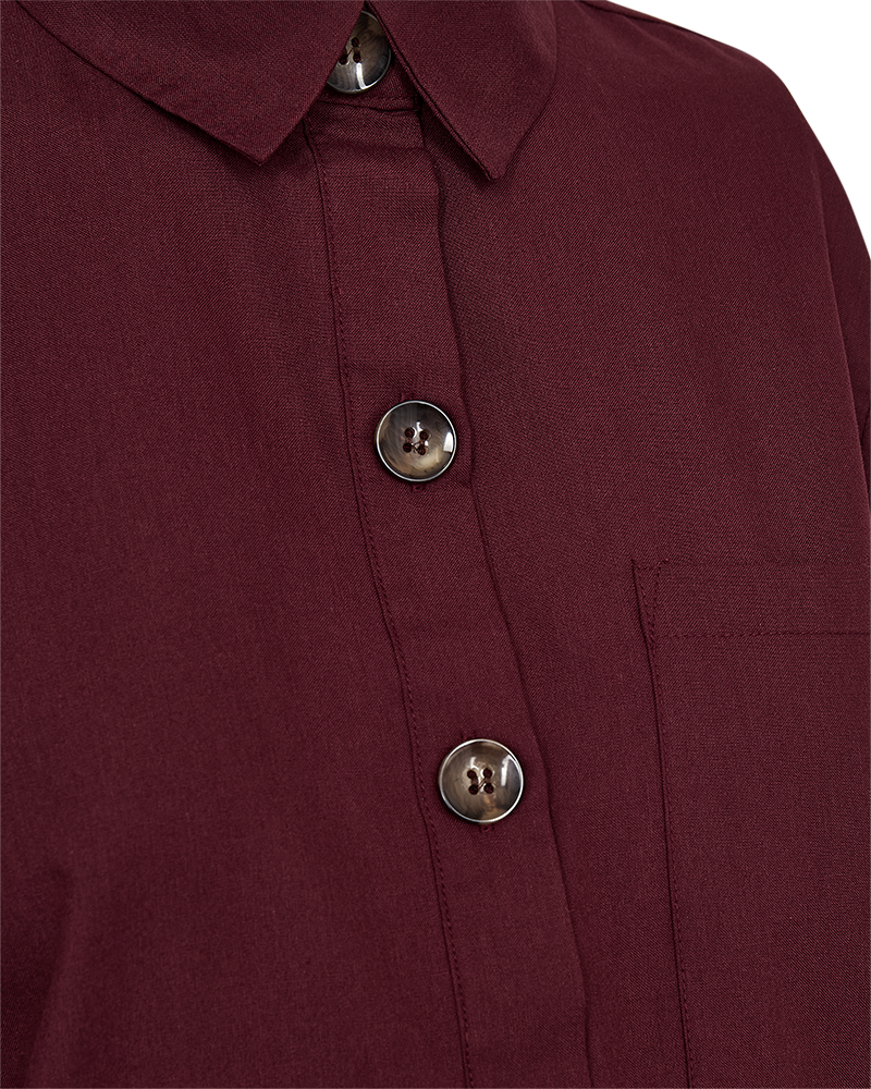 FQFLYNN - SHIRT - BORDEAUX