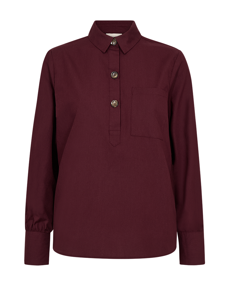 FQFLYNN - SHIRT - BORDEAUX