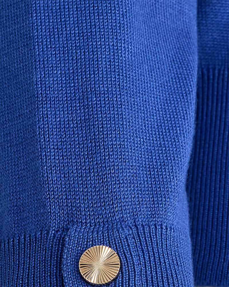 FQKATIE-PU-BUTTON-ROLL - BLUE