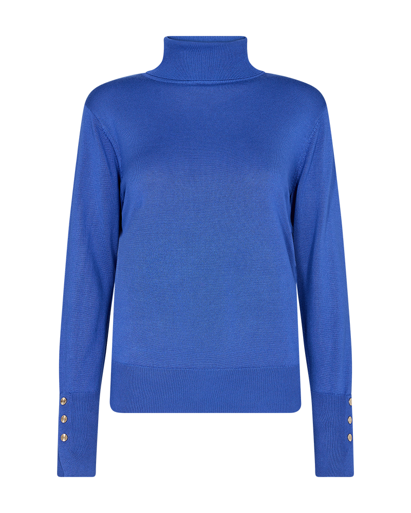 FQKATIE-PU-BUTTON-ROLL - BLUE