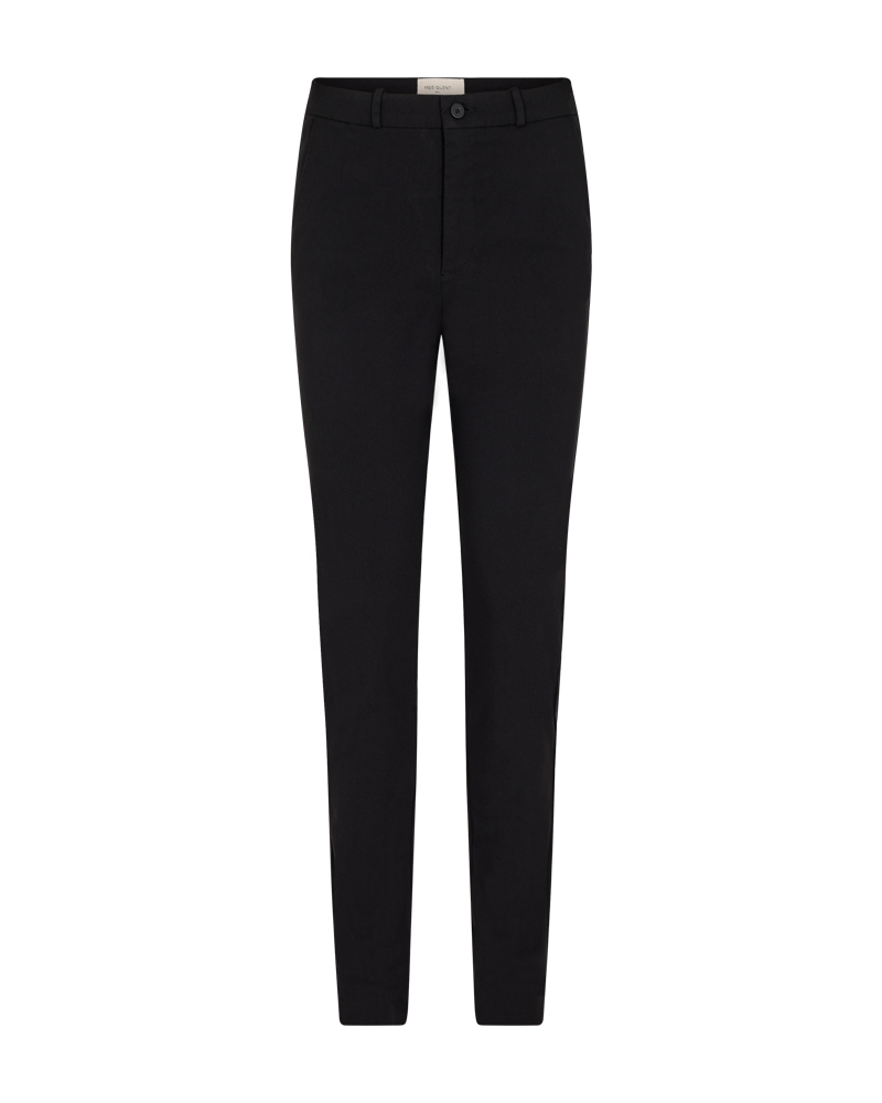 FQSOLVEJ - HIGH WAISTED PANTS - BLACK