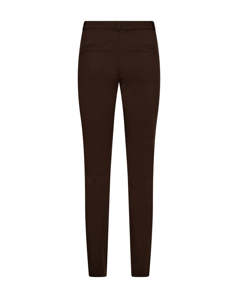 FQSOLVEJ - HIGH WAISTED PANTS - BROWN