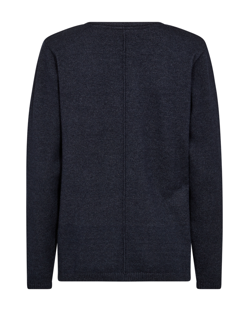 FQCLAURA - PULLOVER WITH A V-NECK - BLUE