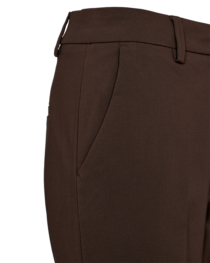 FQISADORA - PANTS - BOOTCUT - BROWN