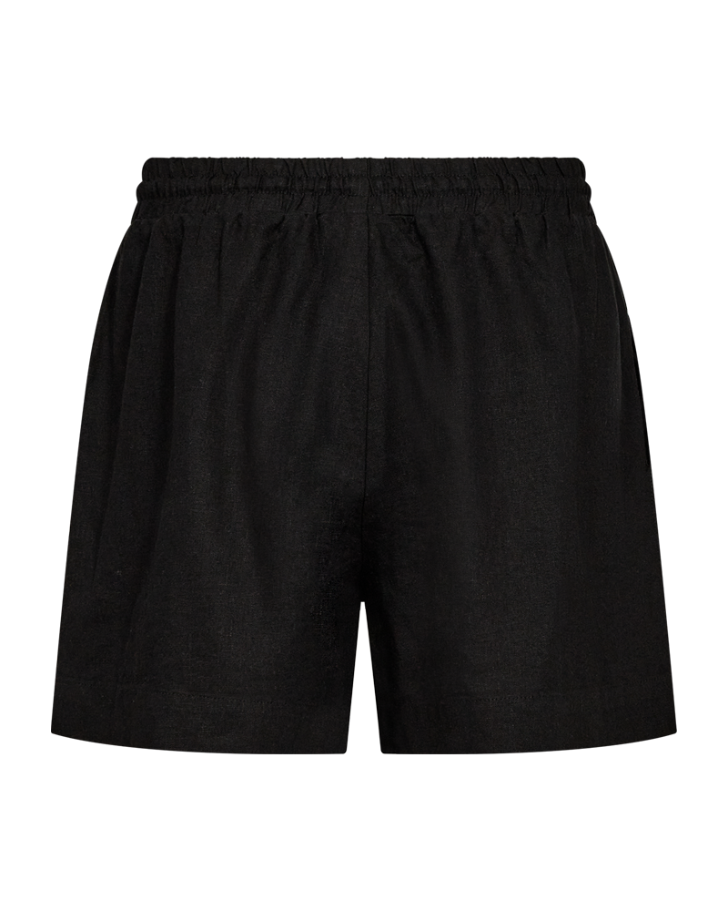FQLAVA - LINEN SHORTS - BLACK