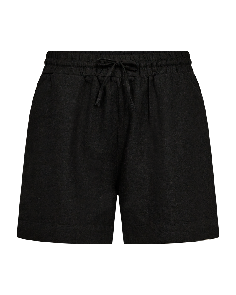 FQLAVA - LINEN SHORTS - BLACK