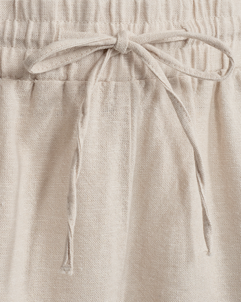 FQLAVA - LINEN SHORTS - BEIGE