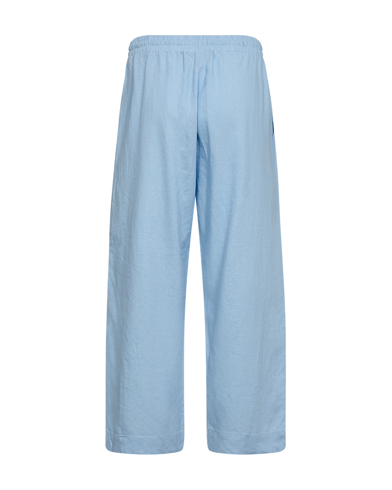 FQLAVA - 7/8 LINEN PANTS - BLUE