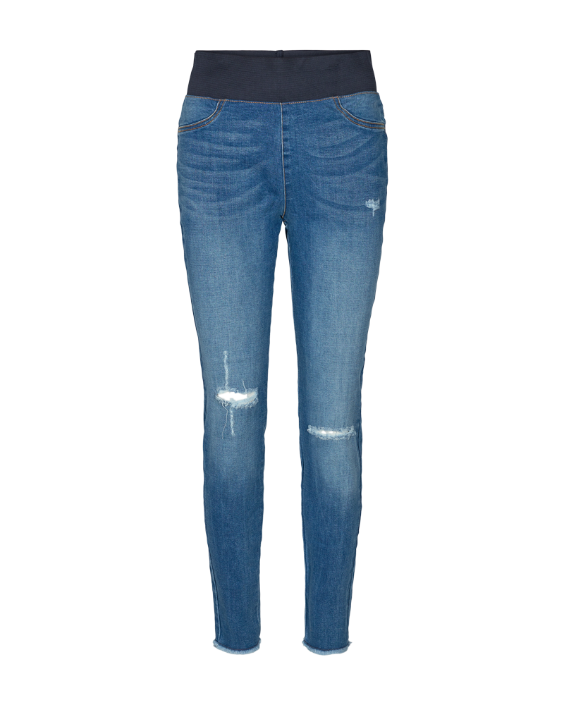 FQSHANTAL - RIPPED ANKLEPANTS - BLUE