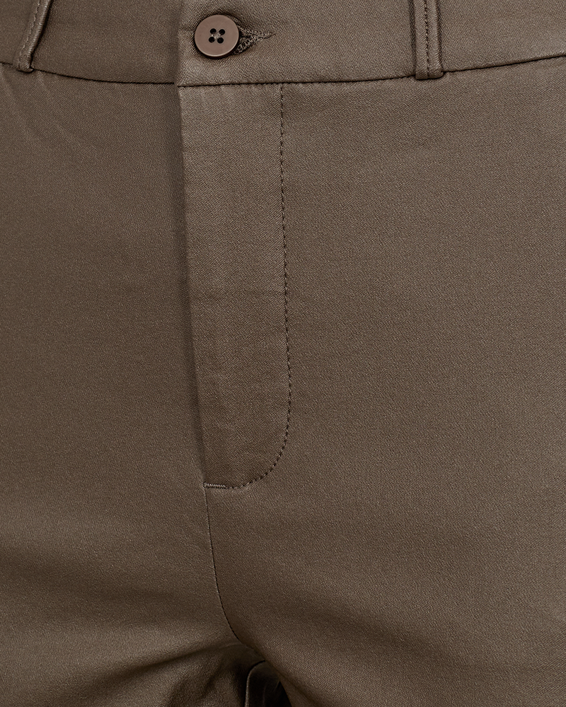 FQSOLVEJ - ANKLE COOPER PANTS - BROWN
