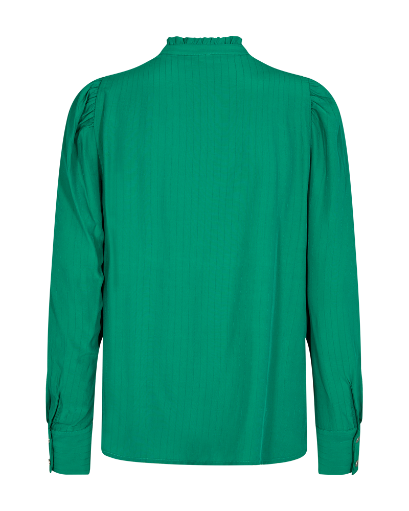FQAPRIL - SHIRT WITH RUFFLE DETAILS - GREEN