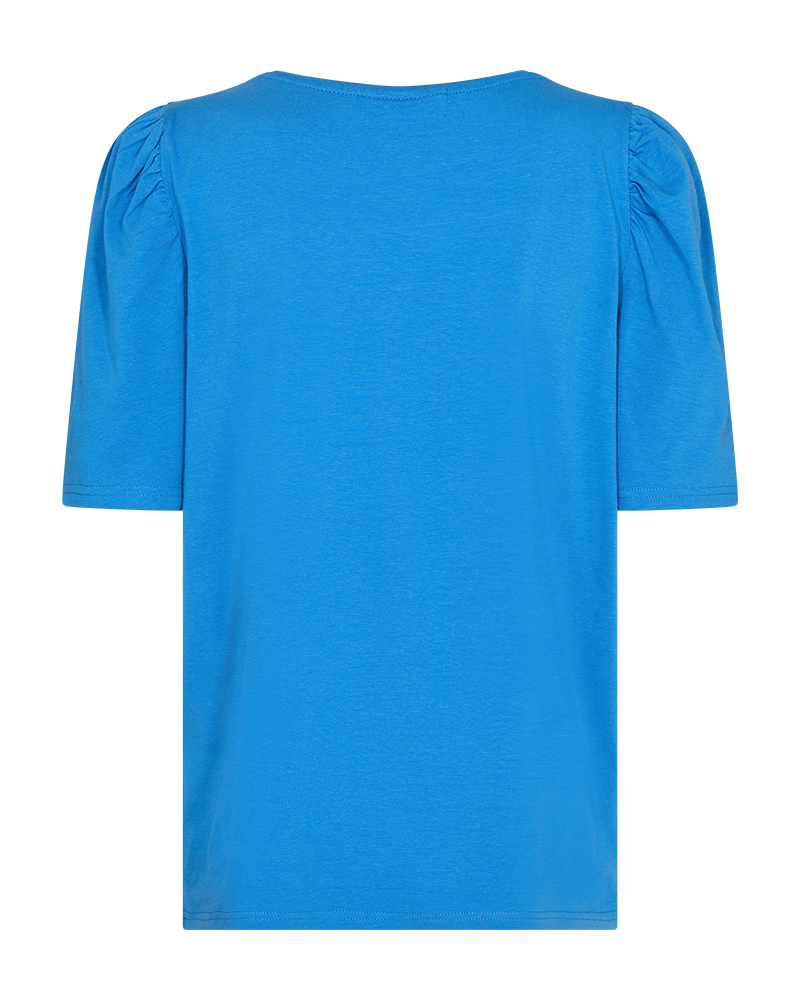 FQFENJA - T-SHIRT WITH PUFF SLEEVES - BLUE