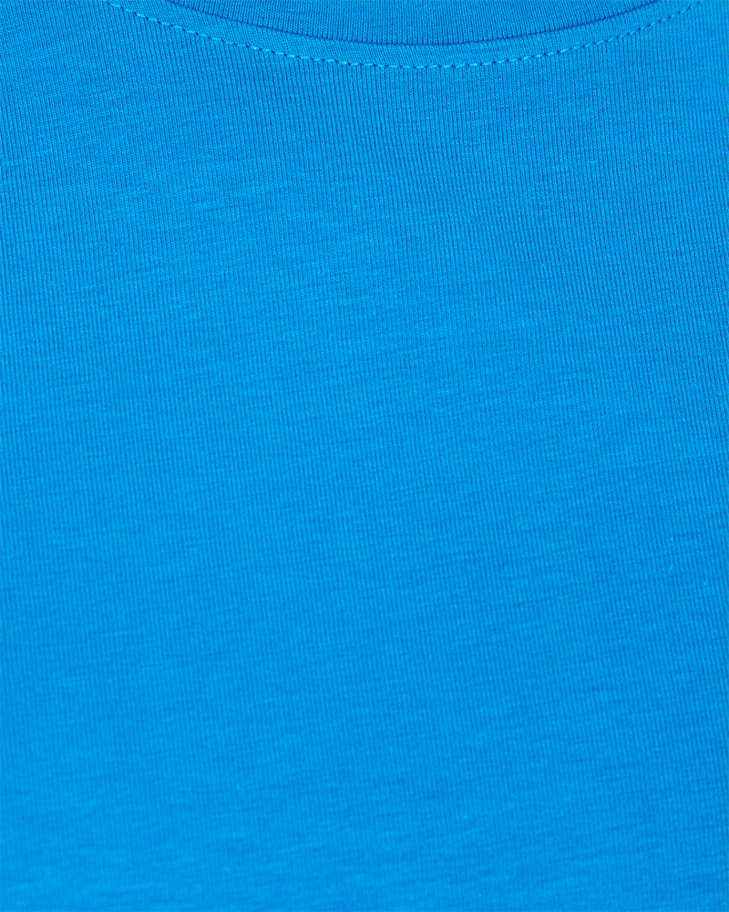 FQFENJA - T-SHIRT WITH PUFF SLEEVES - BLUE
