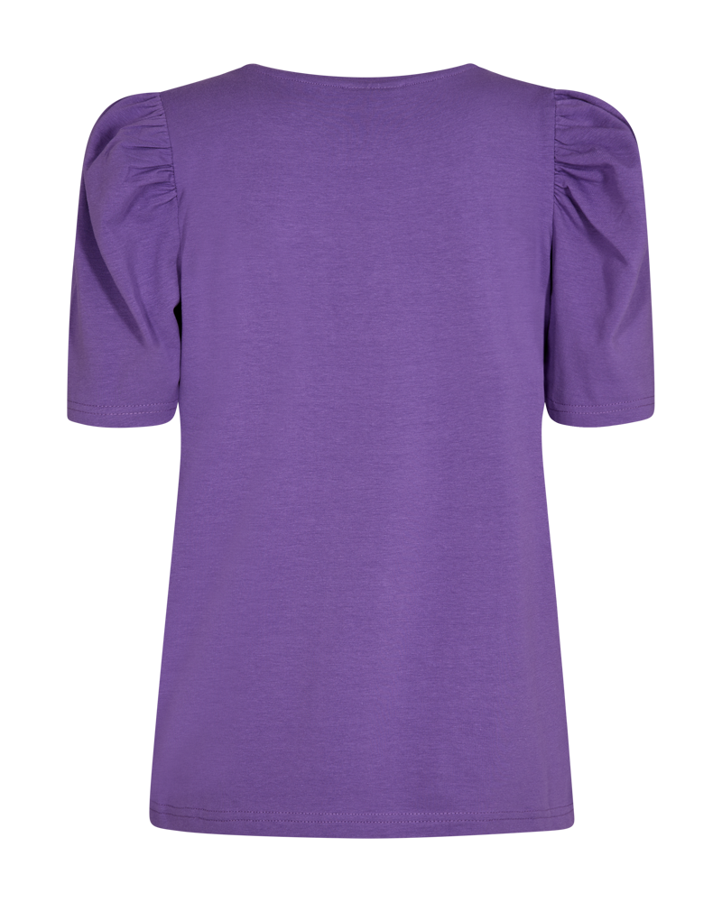 FQFENJA - T-SHIRT WITH PUFF SLEEVES - PURPLE