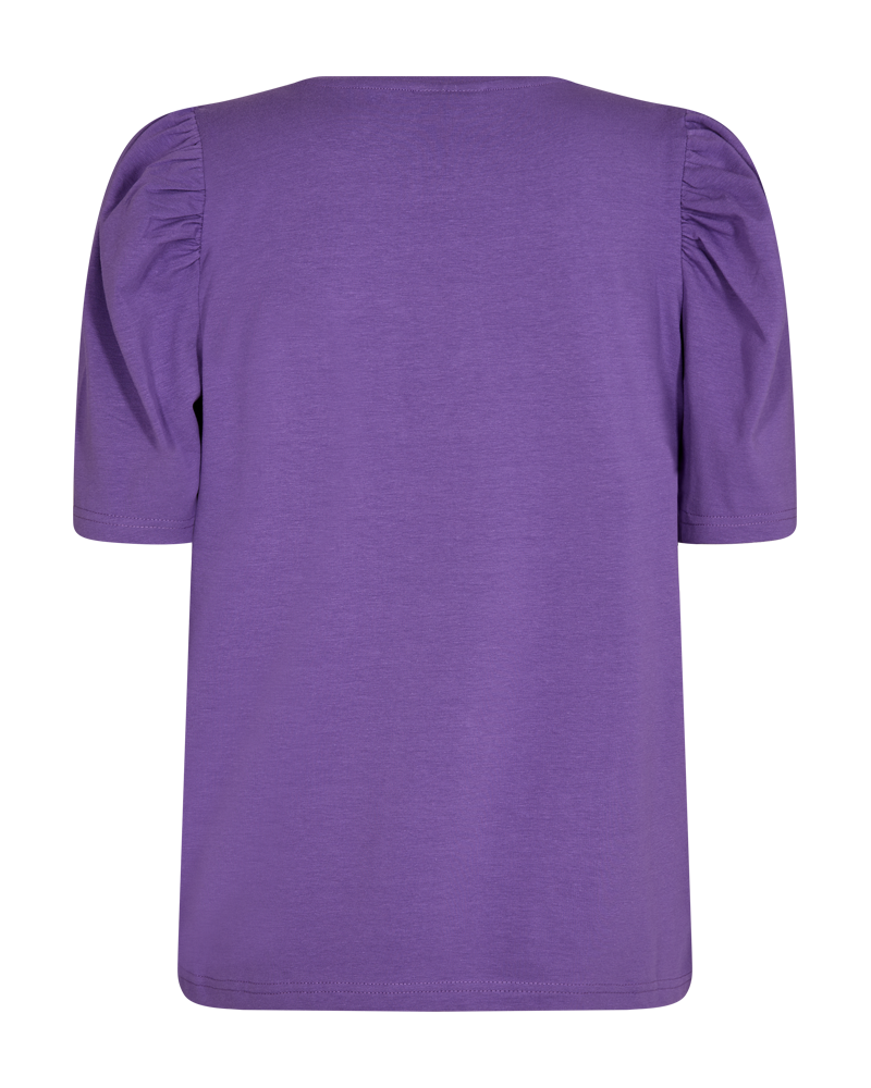 FQFENJA - T-SHIRT WITH PUFF SLEEVES - PURPLE