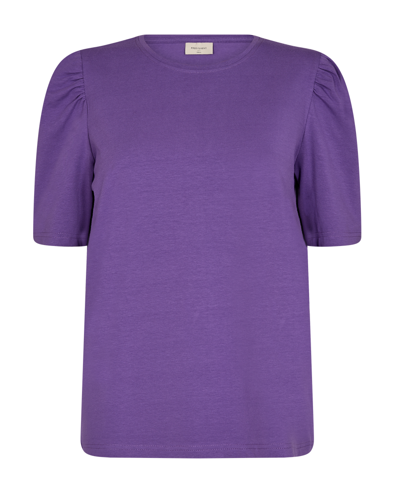 FQFENJA - T-SHIRT WITH PUFF SLEEVES - PURPLE