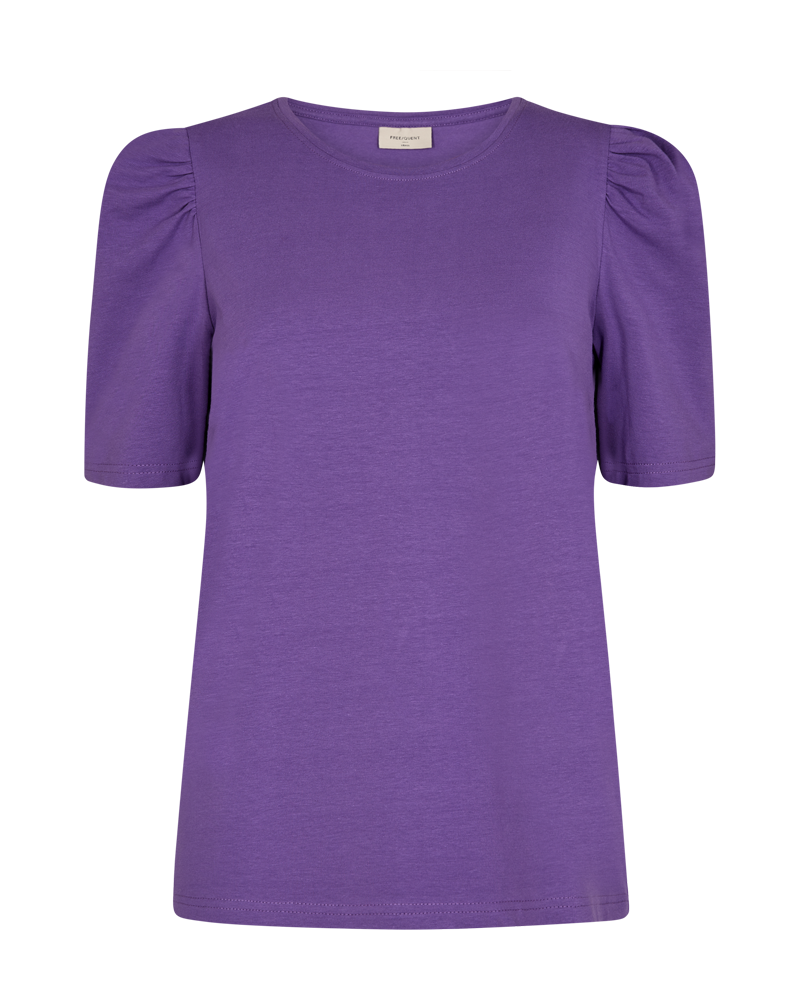 FQFENJA - T-SHIRT WITH PUFF SLEEVES - PURPLE