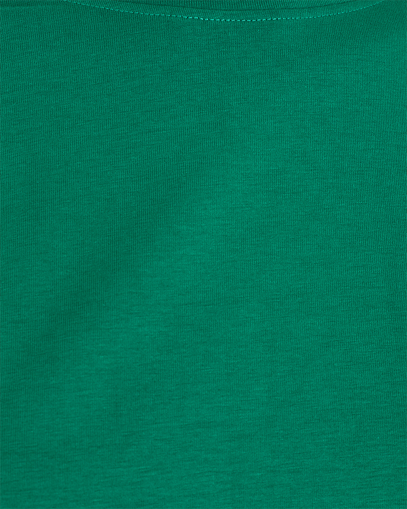 FQFENJA - T-SHIRT WITH PUFF SLEEVES - GREEN