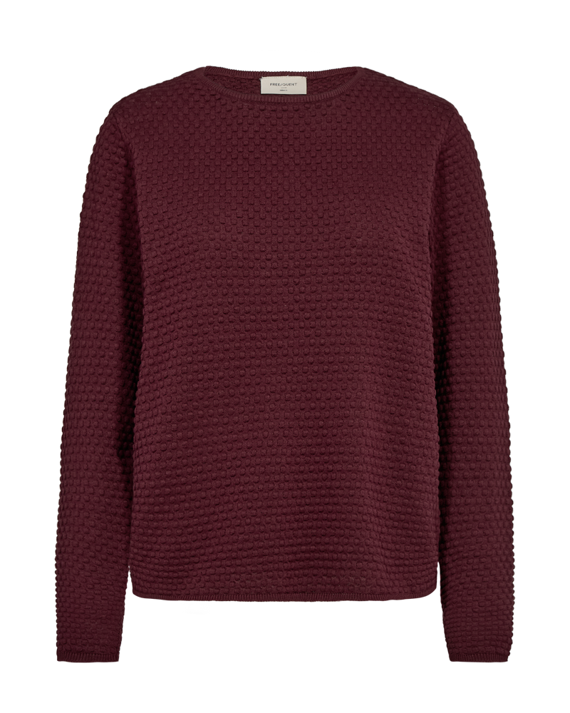 Fqdodo - pullover met gestippelde textuur - bordeaux