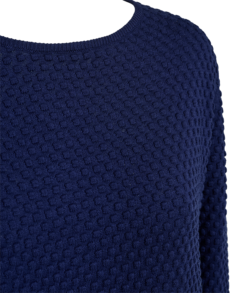 FQDODO - PULLOVER WITH TEXTURE - BLUE
