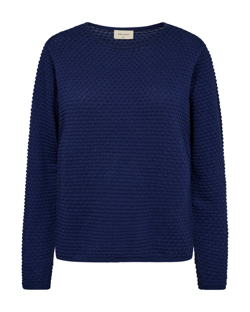 FQDODO - PULLOVER WITH TEXTURE - BLUE
