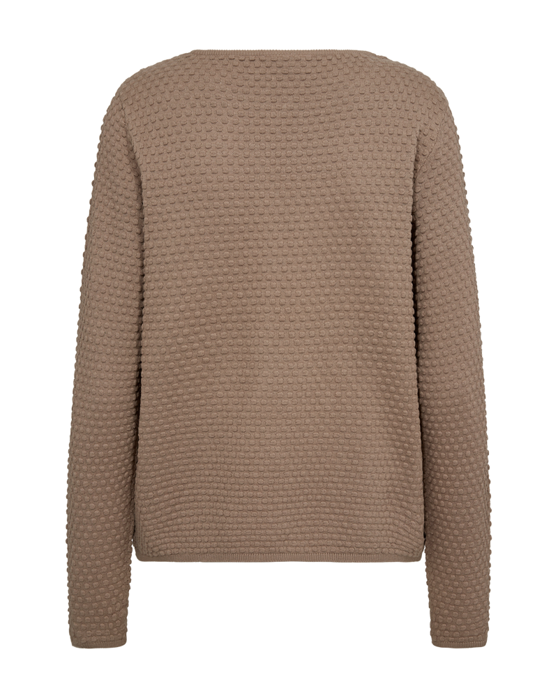 Fqdodo - pullover met gestippelde textuur - bruin