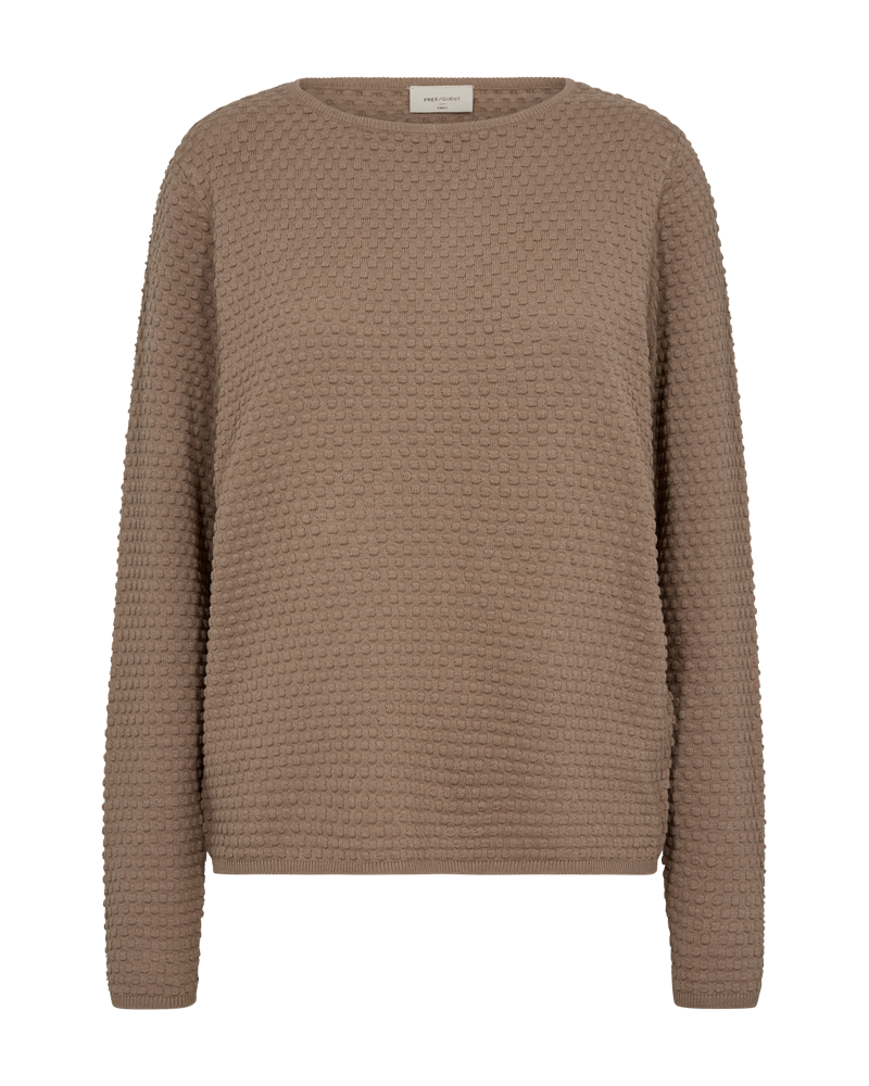 Fqdodo - pullover met gestippelde textuur - bruin
