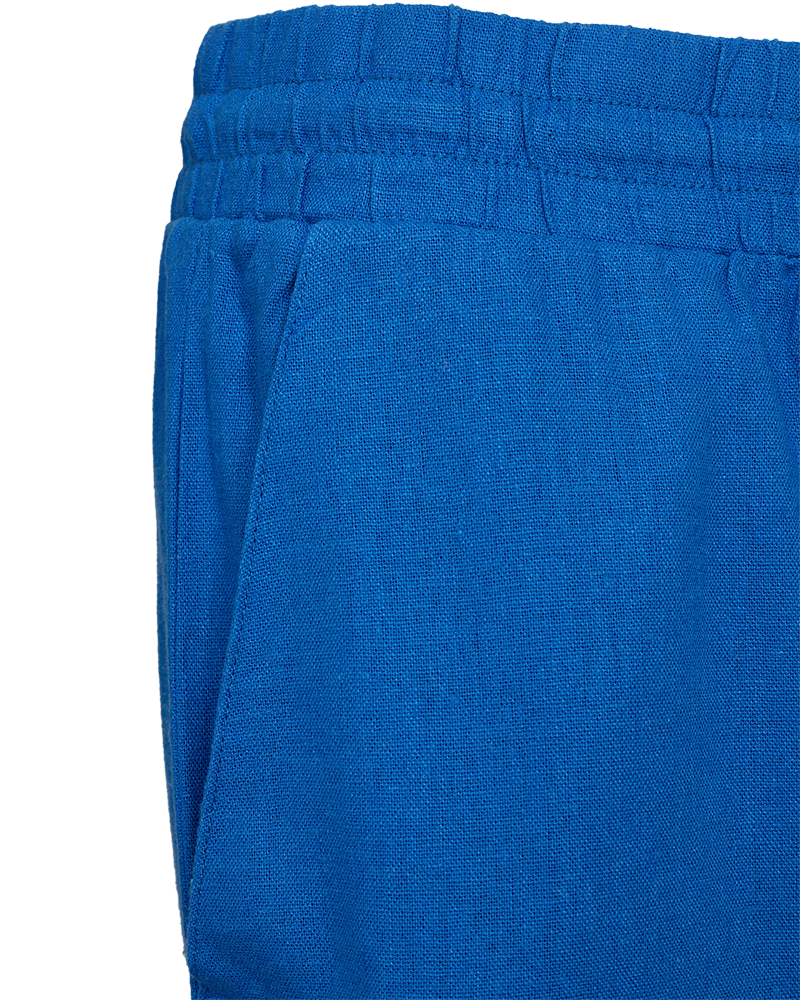 FQLAVA - LINEN ANKLE PANTS - BLUE