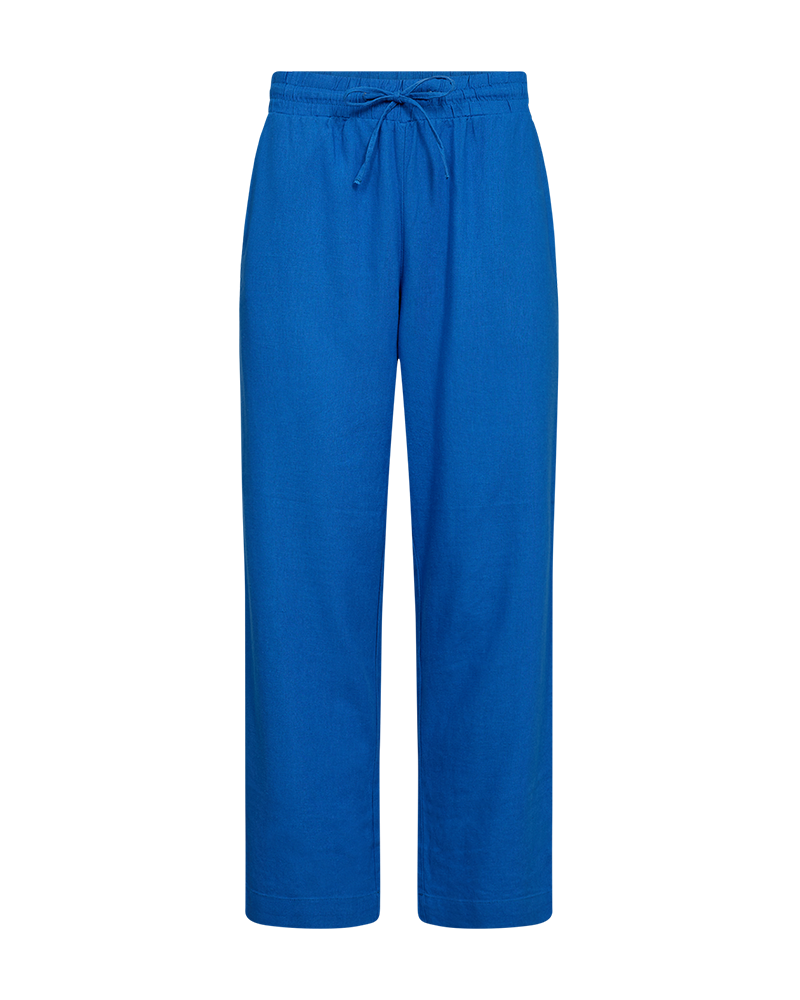 FQLAVA - LINEN ANKLE PANTS - BLUE