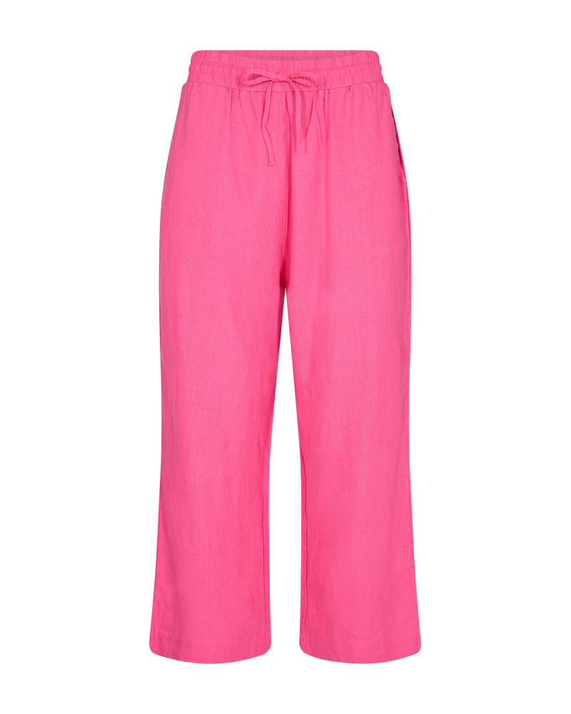 FQLAVA - LINEN ANKLE PANTS - ROSE