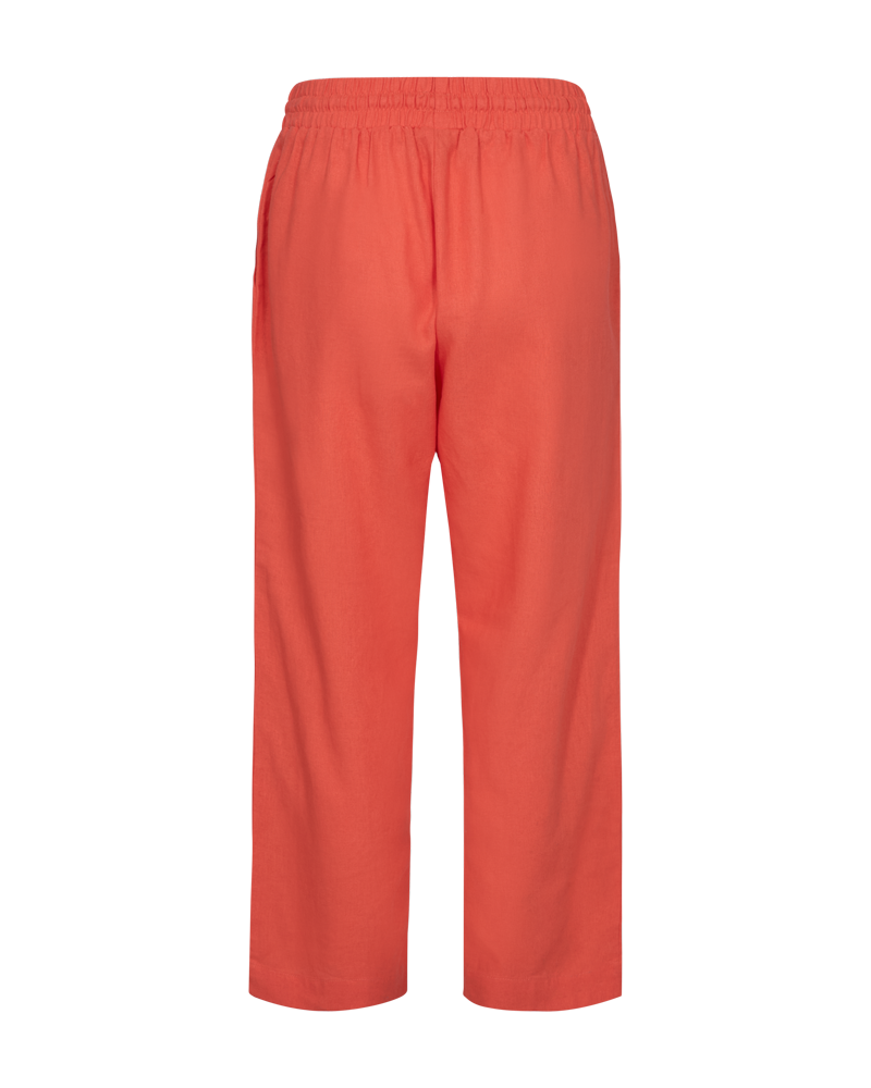 FQLAVA - LINEN ANKLE PANTS - ORANGE