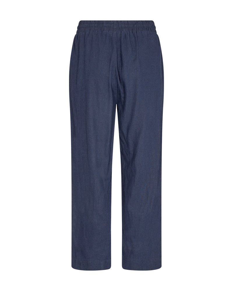 FQLAVA - LINEN ANKLE PANTS - BLUE